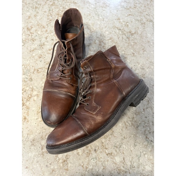 ALDO Men\'s Size 14US Brown Leather Boots Made In Portugal main image 6
